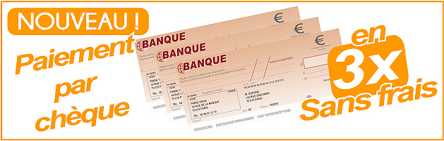 paiement en trois chèques